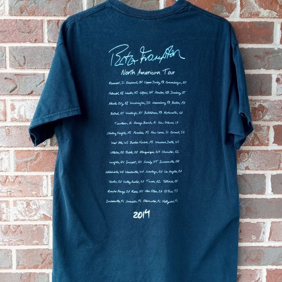 Peter Frampton "Thank You All" 2014 N.A. tour Tee - Picture 2 of 8